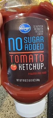 No Sugar Added Tomato Ketchup, No Sugar Added Tomato