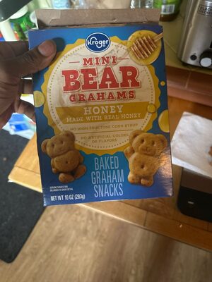 Honey Mini Bear Baked Graham Snacks, Honey