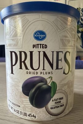 Kroger Pitted Prunes Dried Plums 16oz Reclosable Canister