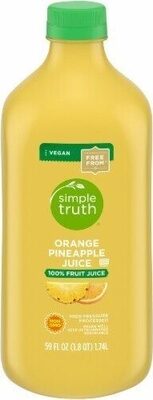 Orange Pineapple 100% Fruit Juice, Orange Pineapple