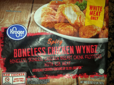 Boneless Chicken Wyngz, Spicy