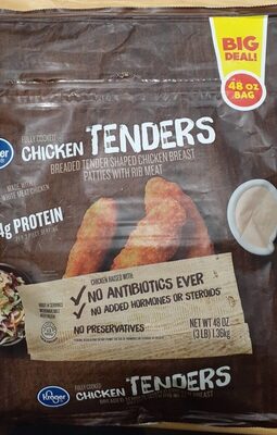 Chicken Breaded Tenders Shaped Chicken Breast Patties With Rib Meat