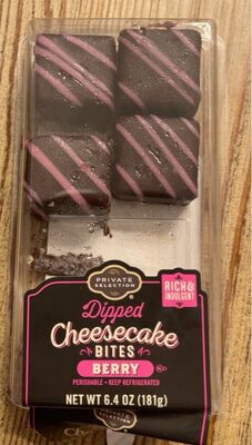 Berry Dipped Cheesecake Bites, Berry
