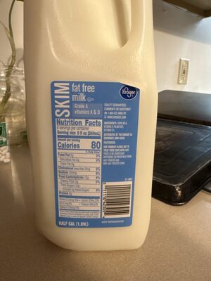 Kroger, Fat Free Skim Milk