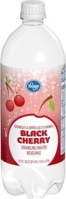 Kroger, Sparkling Water Beverage, Black Cherry, Black Cherry