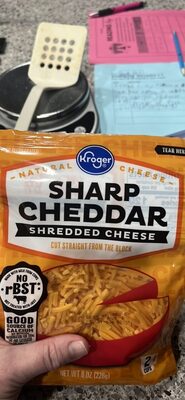 Kroger, Sharp Cheddar Shredded Cheese