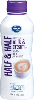 Kroger, Milk & Cream Half & Half