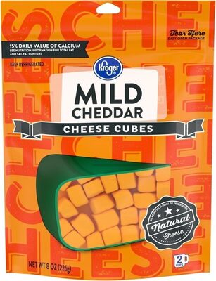 Kroger, Mild Cheddar Cheese Cubes