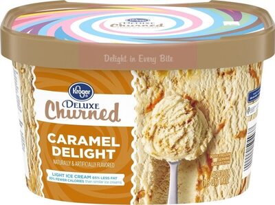 Caramel Delight Deluxe Churned Light Ice Cream, Caramel Delight