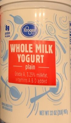 Plain Whole Milk Yogurt, Plain