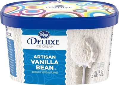Artisan Vanilla Bean Deluxe Ice Cream, Artisan Vanilla Bean