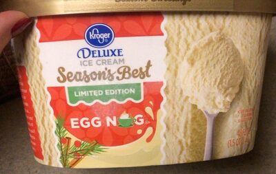 Egg Nog Deluxe Season's Best Ice Cream, Egg Nog