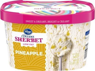 Deluxe Fat Free Sherbet, Pineapple