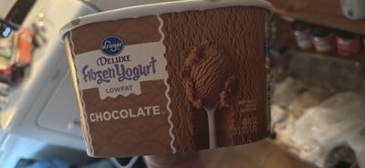 Chocolate Deluxe Lowfat Frozen Yogurt, Chocolate