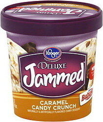 Kroger, Deluxe Jammed Dairy Dessert, Caramel Candy Crunch, Caramel Candy Crunch