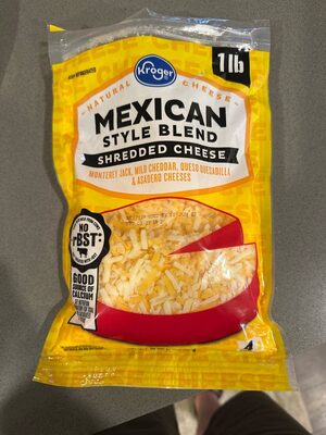 Mexican Style Blend Monterey Jack, Mild Cheddar, Queso Quesadilla & Asadero Shredded Cheeses, Mexican Style Blend