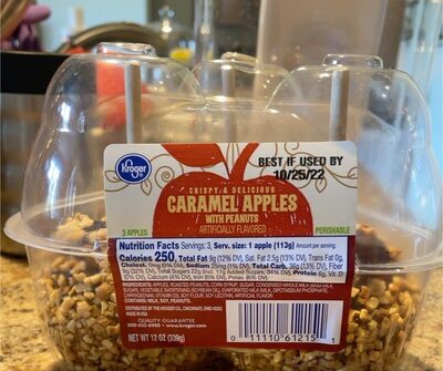 Crispy& Delicious Caramel Apples With Peanuts, Caramel Apples