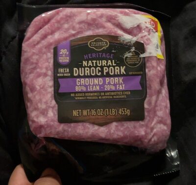 80% Lean 20% Fat Natural Duroc Pork Ground Pork