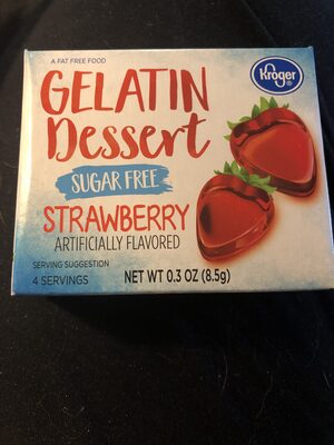 Kroger, Gelatin Dessert, Strawberry, Strawberry