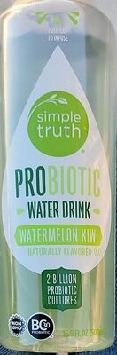 Watermelon Kiwi Probiotic Water Drink, Watermelon Kiwi