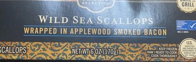 Wild Sea Scallops Wrapped In Applewood Smoked Bacon, Applewood Smoked Bacon