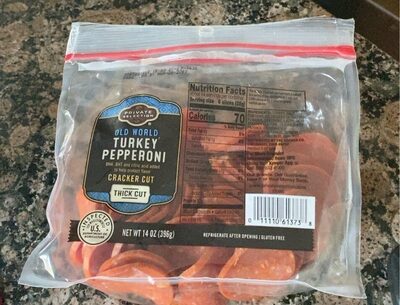Turkey Cracker Thick Cut Pepperoni, Turkey