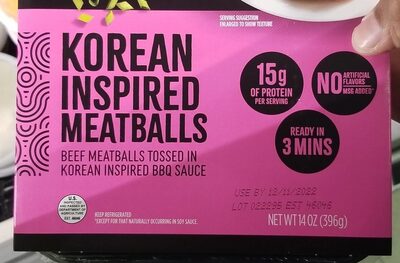 Korean Inspired Beef Meatballs Tossed In Koream Inspired BBQ Sauce, Korean Inspired