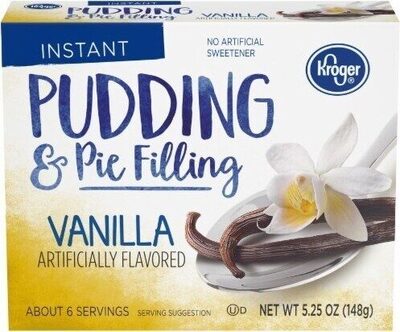 Kroger, Instant Vanilla Pudding & Pie Filling