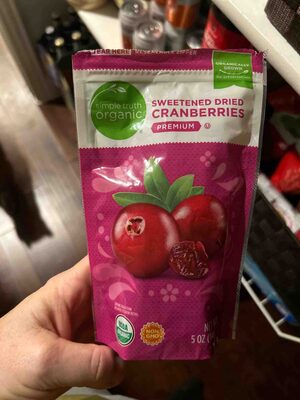 Sweetened Dried Premium Cranberries, Sweetened
