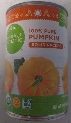 100% Pure Solid Packed Pumpkin