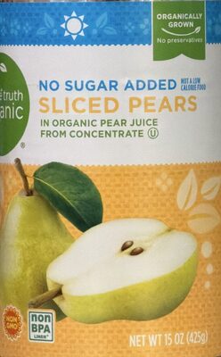 Sliced Pears