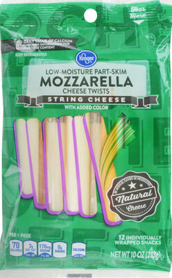 Kroger, Mozzarella Twists String Cheese