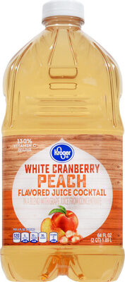 White Cranberry Peach Flavored Juice Cocktail In A Blend With Grape Juice From Concentrate, White Cranberry Peach