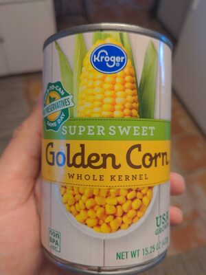 Kroger, Supersweet Golden Corn Whole Kernel