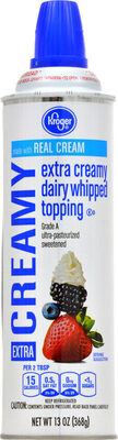 Kroger, Extra Creamy Dairy Whipped Topping