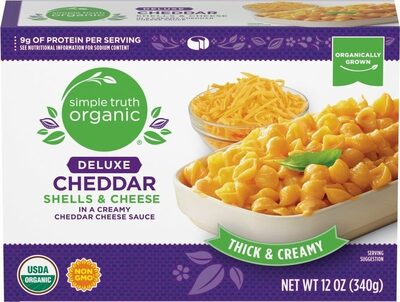 Deluxe Cheddar Shells & Cheese In A Creamy Cheddar Cheese Sauce, Deluxe Cheddar
