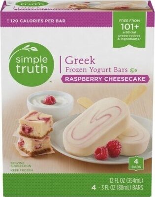 Raspberry Cheesecake Greek Frozen Yogurt Bars, Raspberry Cheesecake