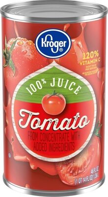 100% Tomato Juice From Concentrate With Added Ingredients, Tomato