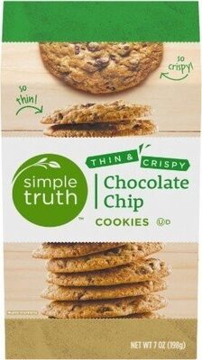 Chocolate Chip Thin & Crispy Cookies, Chocolate Chip
