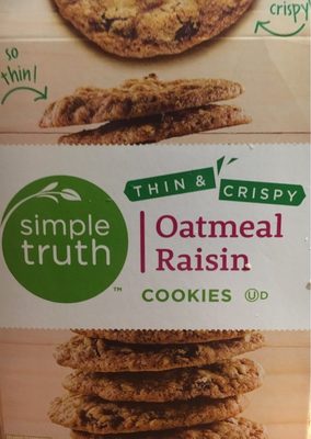 Oatmeal Raisin Thin & Crispy Cookies, Oatmeal Raisin