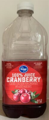 No Sugar Added 100% Juice Cranberry Flavored 3 Juice Blend From Concentrate With Added Ingredients, Cranberry