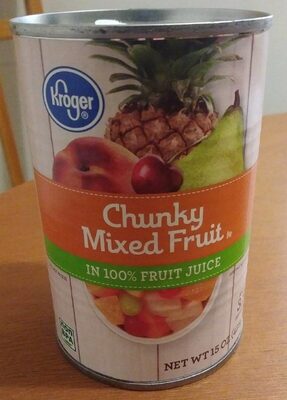 Chunky Mixed Fruit In Peach Juice And Pear Juice Concentrate, Lite