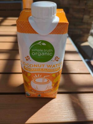 Pineapple Flavored Coconut Water, Pineapple