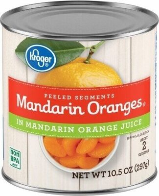 Kroger, Mandarin Oranges, Lite, Peeled Segments In Mandarin Orange Juice