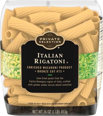Enriched Macaroni Product, Italian Rigatoni