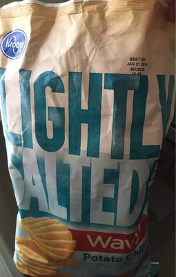 Lightly Salted Wavy Potato Chips, Lightly Salted