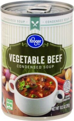 Kroger, Vegetable Beef Condensed Soup
