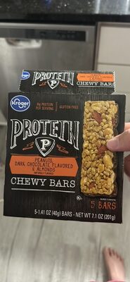 Peanuts, Dark Chocolate Flavored & Almonds Protein Chewy Bars, Peanuts, Dark Chocolate Flavored & Almonds