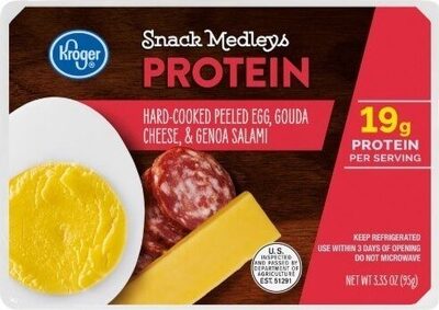 Hard-Cooked Peeled Egg, Gouda Cheese, & Genoa Salami