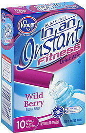 Kroger, Fitness Enhanced Drink Mix, Wildberry, Wildberry